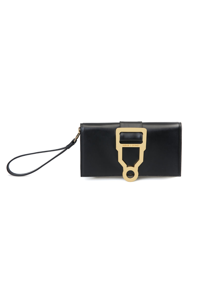 Radical Leather Clutch Black