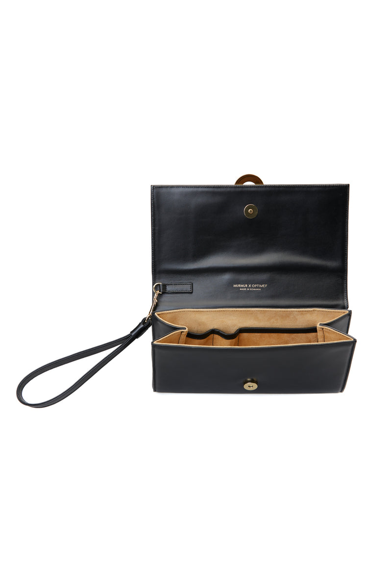 Radical Leather Clutch Black